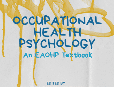 Cover of the Occupational Health Psychology textbook